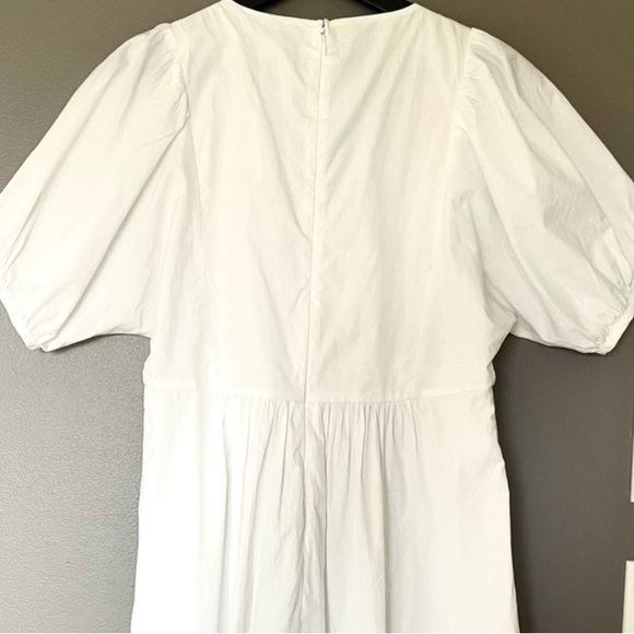 Madewell Embroidered Poplin V-Neck Mini Dress xs new - Picture 7 of 9